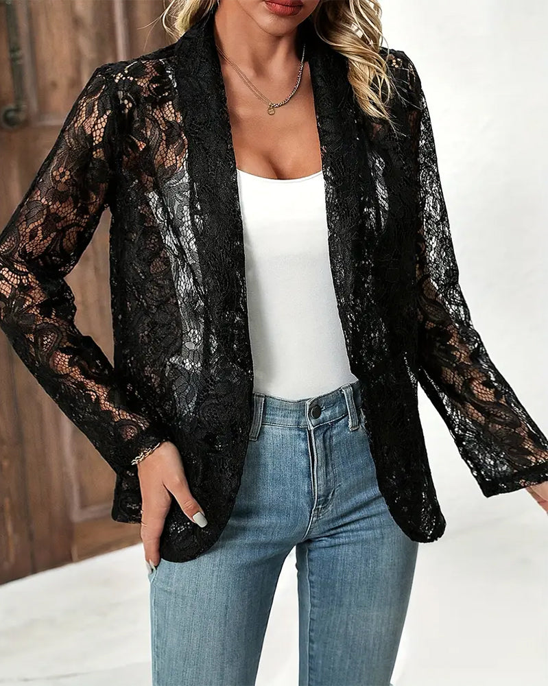 Jeanne | Blazer élégant avec dentelle