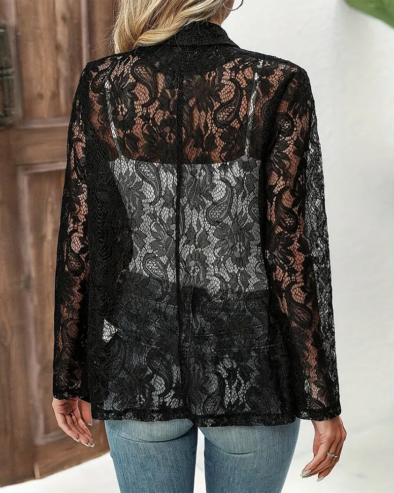 Jeanne | Blazer élégant avec dentelle