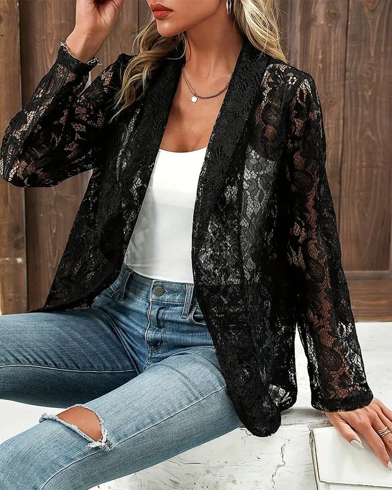 Jeanne | Blazer élégant avec dentelle