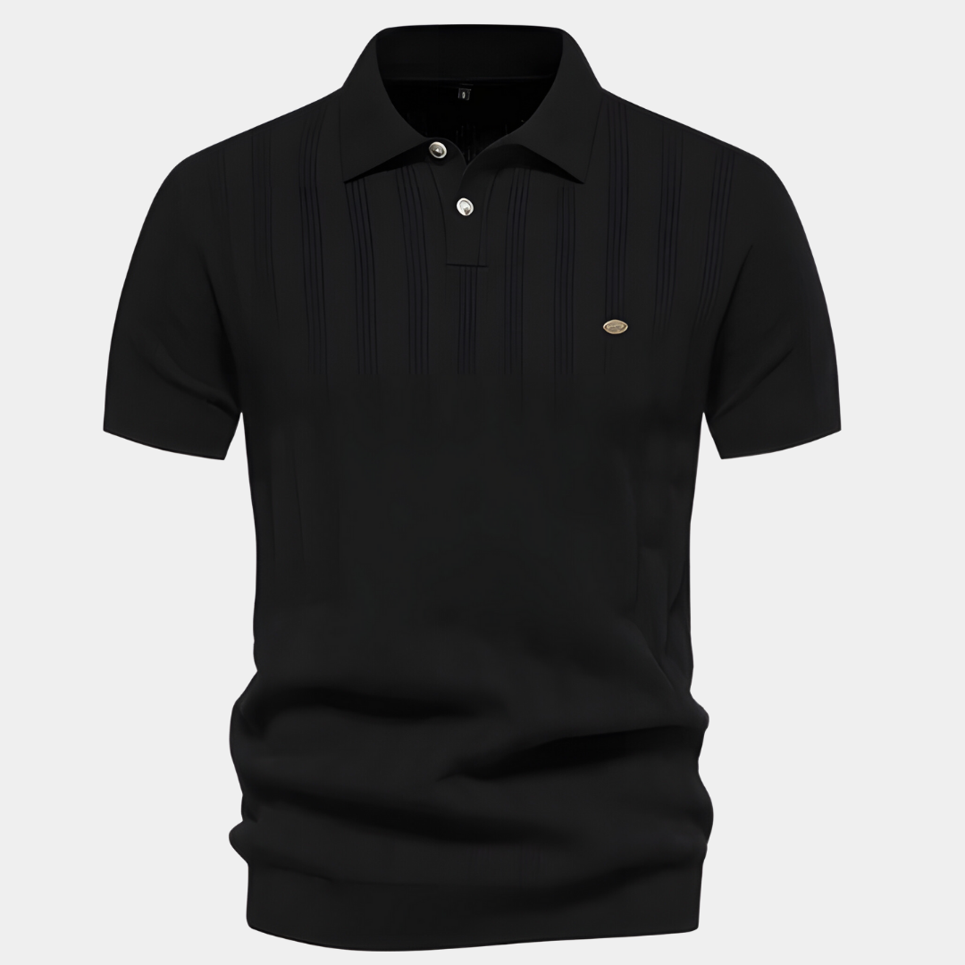 Adrian | Atmungsaktives Strick-Poloshirt
