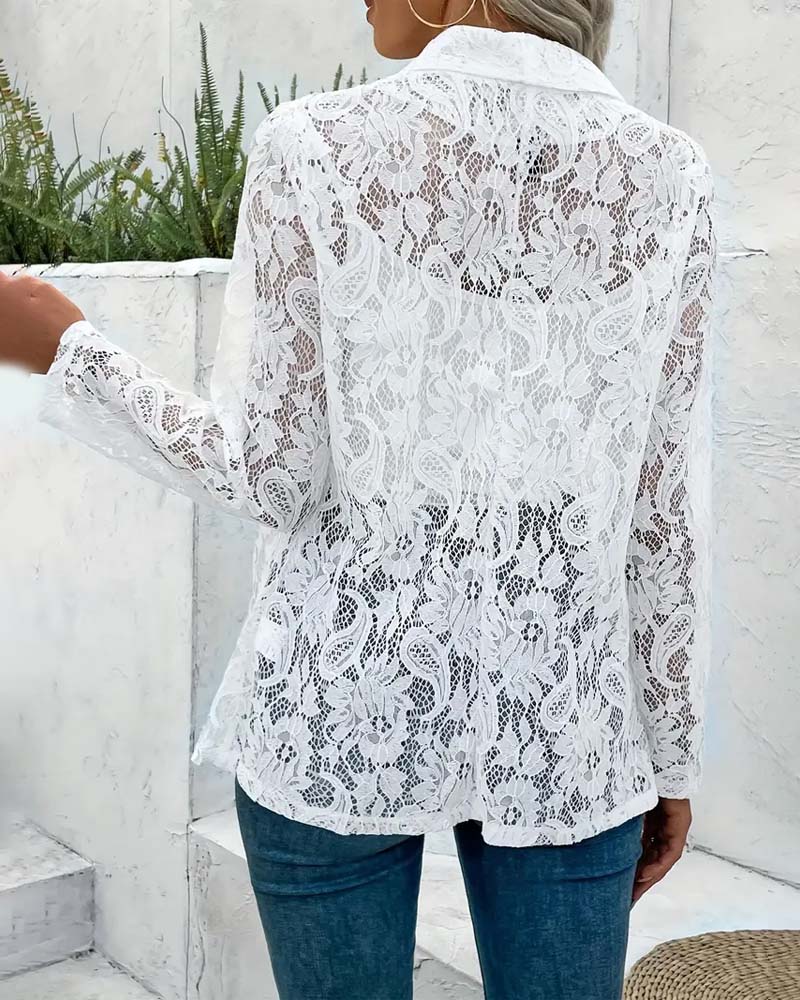 Jeanne | Blazer élégant avec dentelle