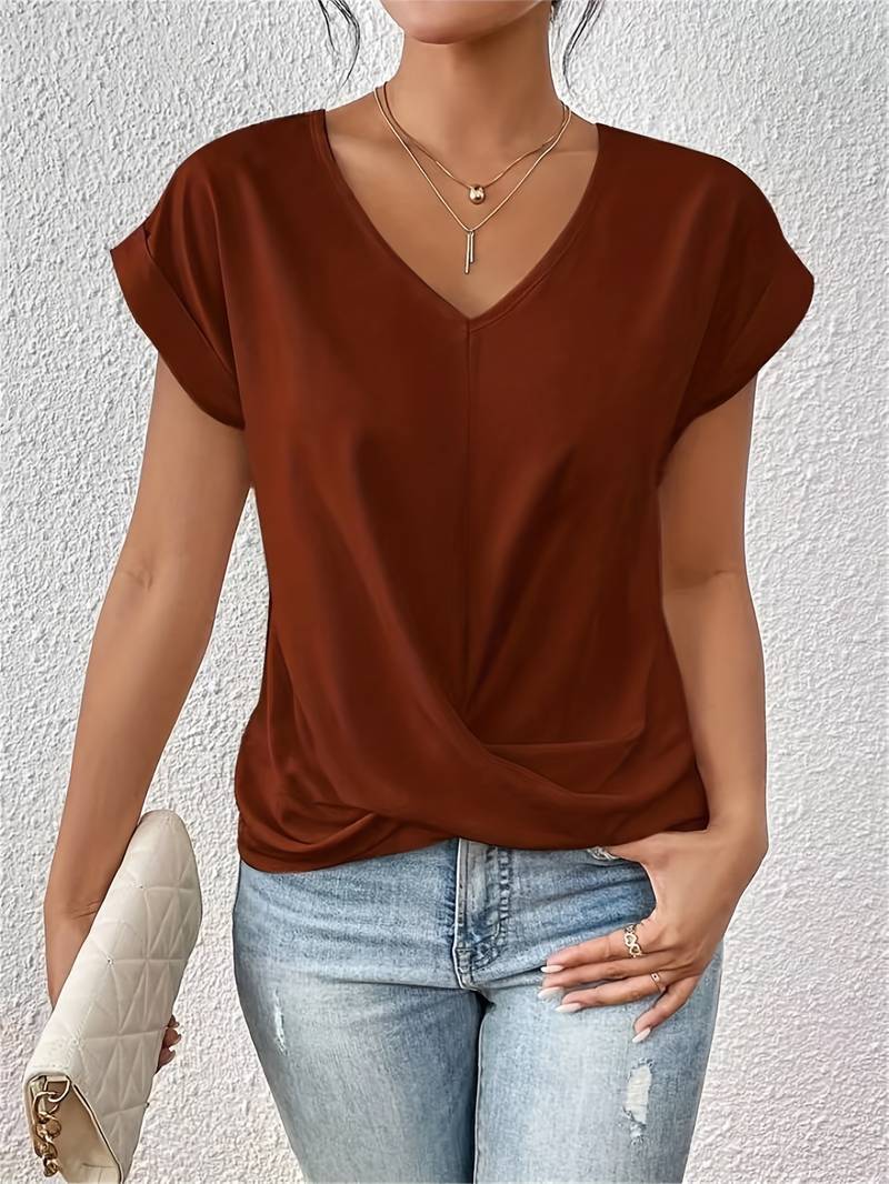 Jocelyne | T-shirt décontracté à manches courtes