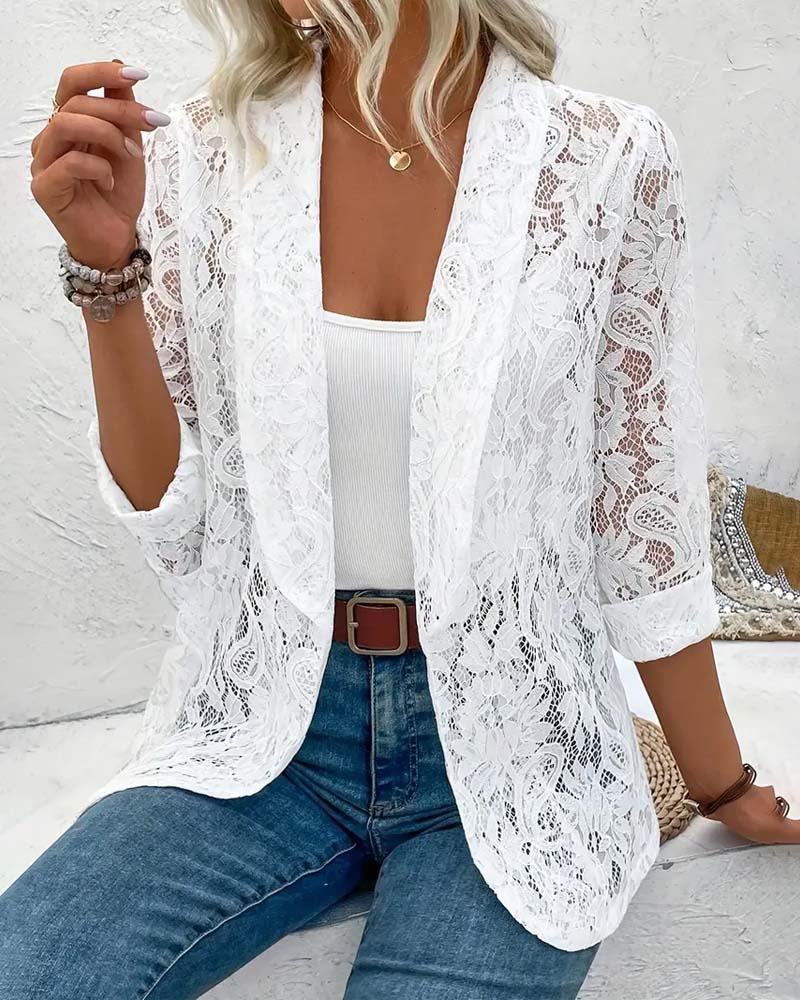 Jeanne | Blazer élégant avec dentelle