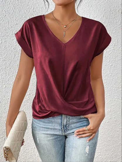 Jocelyne | T-shirt décontracté à manches courtes 